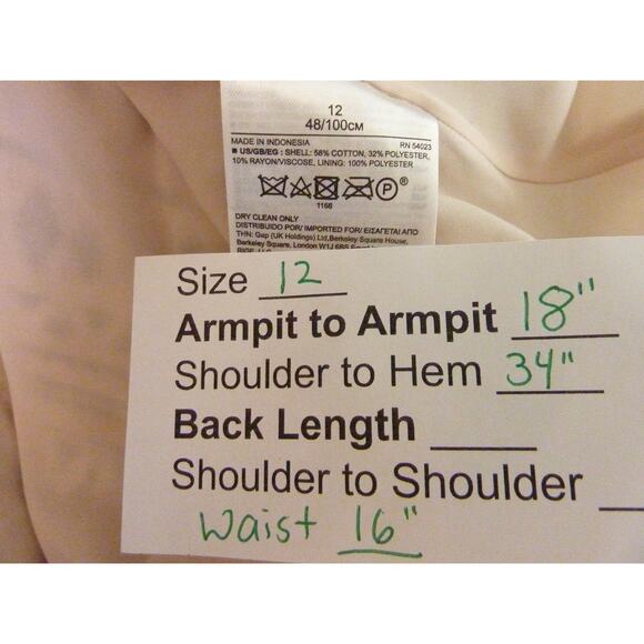 NWT Banana Republic Black White Boho Tribal Geometric Frayed Hem Dress Size 12 - Picture 7 of 7